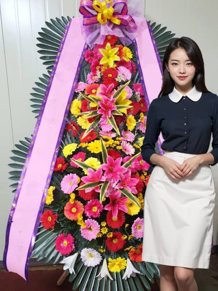 세빛섬 플로팅아일랜드 3단화환 기본형