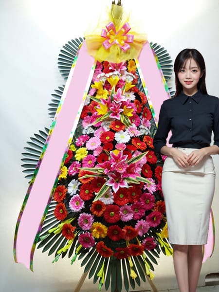 세빛섬 플로팅아일랜드 3단화환 고급형